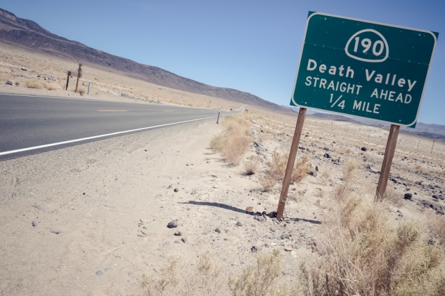 Death Valley Sign Post