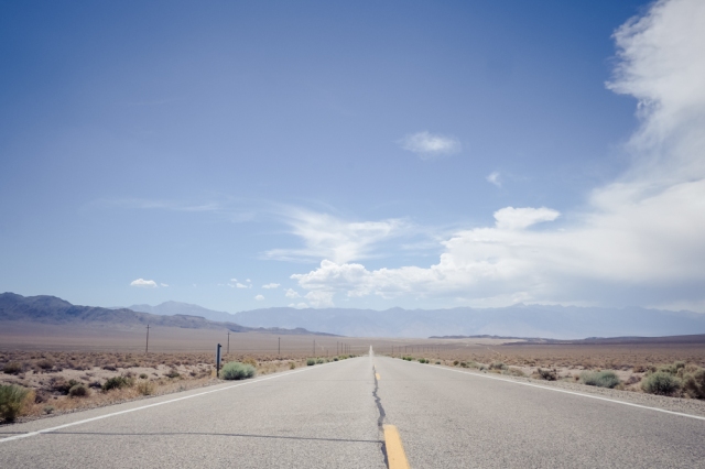 Death Valley long road