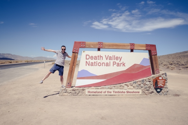 Death Valley National Park Sign Pose