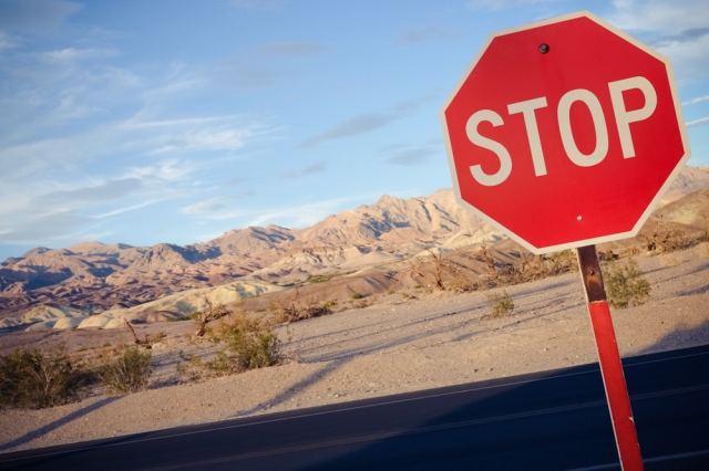 Death Valley Stop Sign